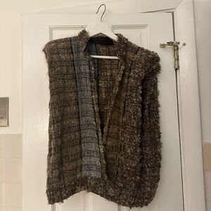 Vintage Nikos Handwoven vest, 80s